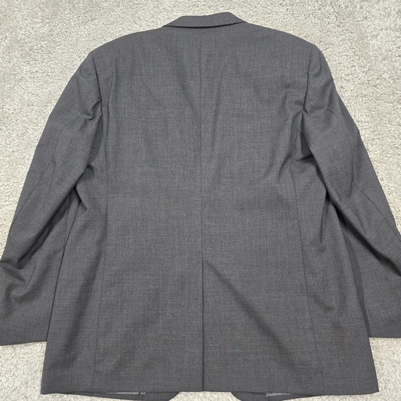Brooks Brothers Brooksease Sport Coat 44R Charcoal Gray 2 Button USA Office READ - Picture 8 of 16